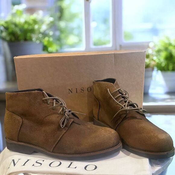 Nisolo Everyday Daytripper Leather Chukka Boots Waxed Brown Lace-Up Men’s - Picture 5 of 15